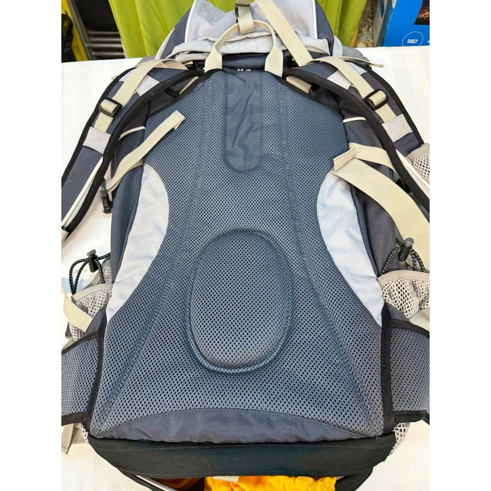 LL Bean Hiking H2O Backpack Gray Charcoal Technical Daypack with Rain Cover